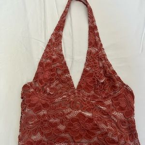 Urban Outfitters Laced Halter Top